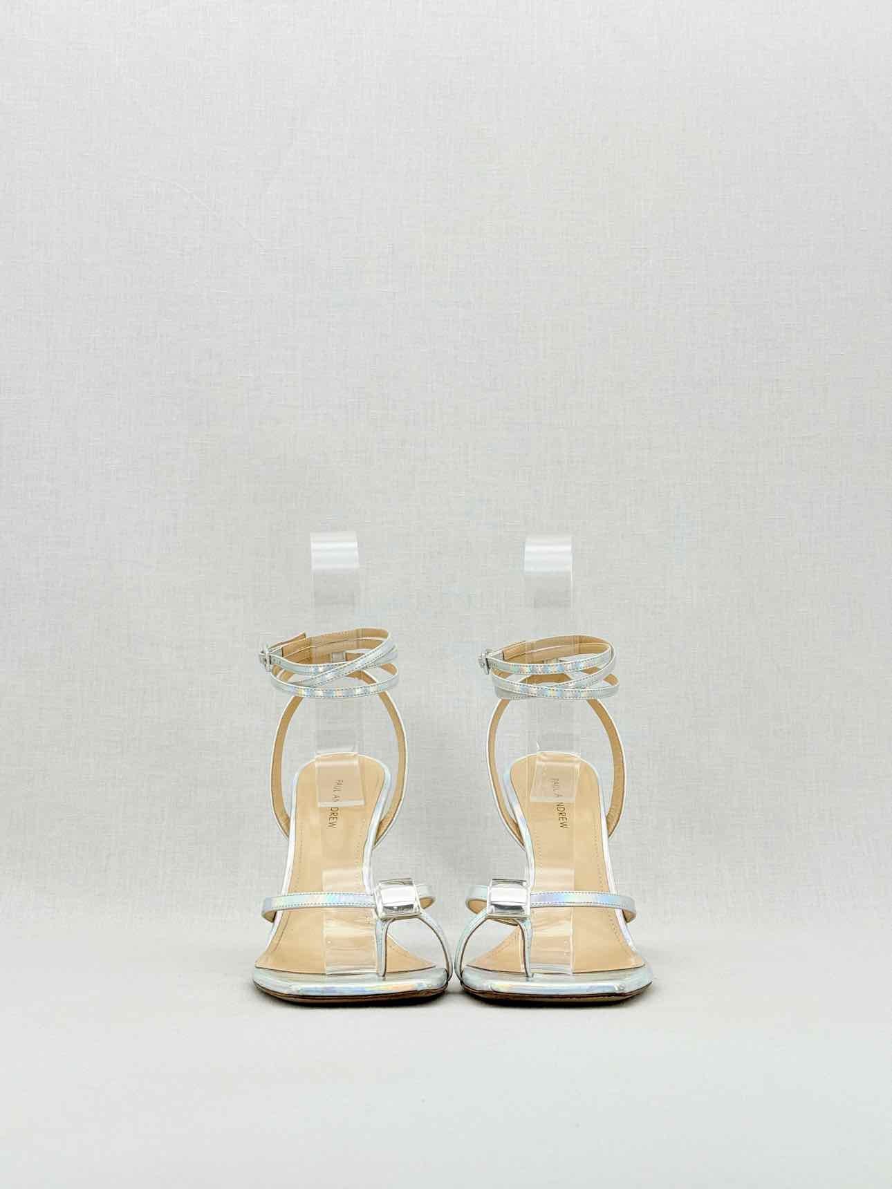 PAUL ANDREW Silver Size EU 39 Heeled Sandals