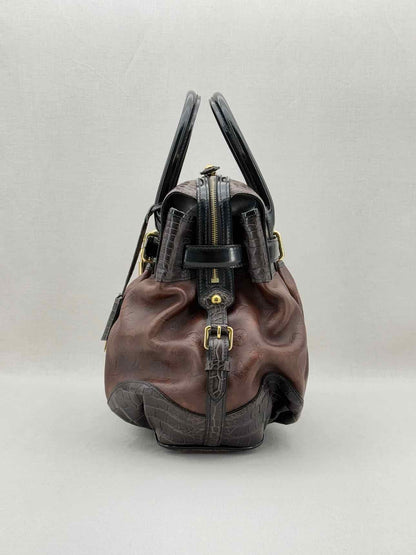 LOUIS VUITTON Limited Edition Brown & Black Top Handle