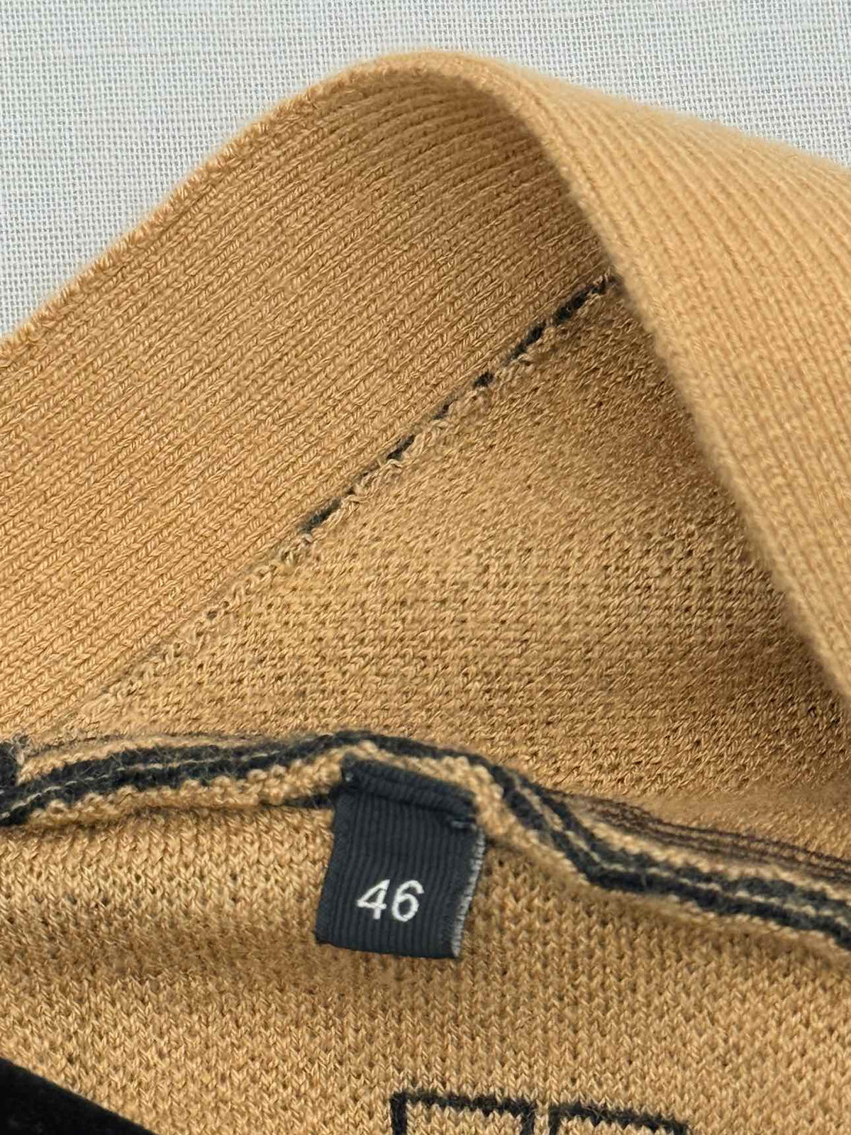 ELISABETTA FRANCHI Black & Brown Size US 10 Cardigan