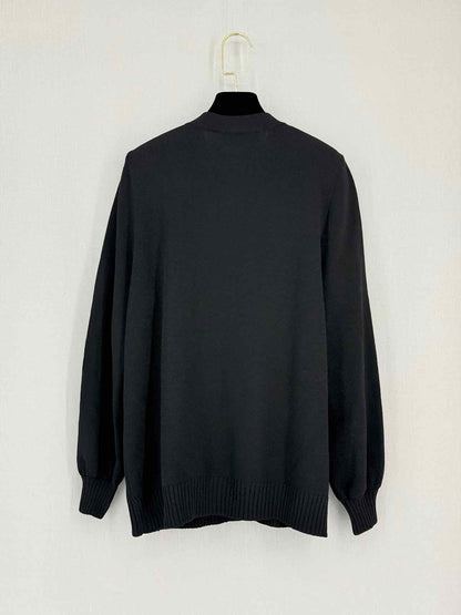 ST. JOHN BASICS Black Size Small Cardigan