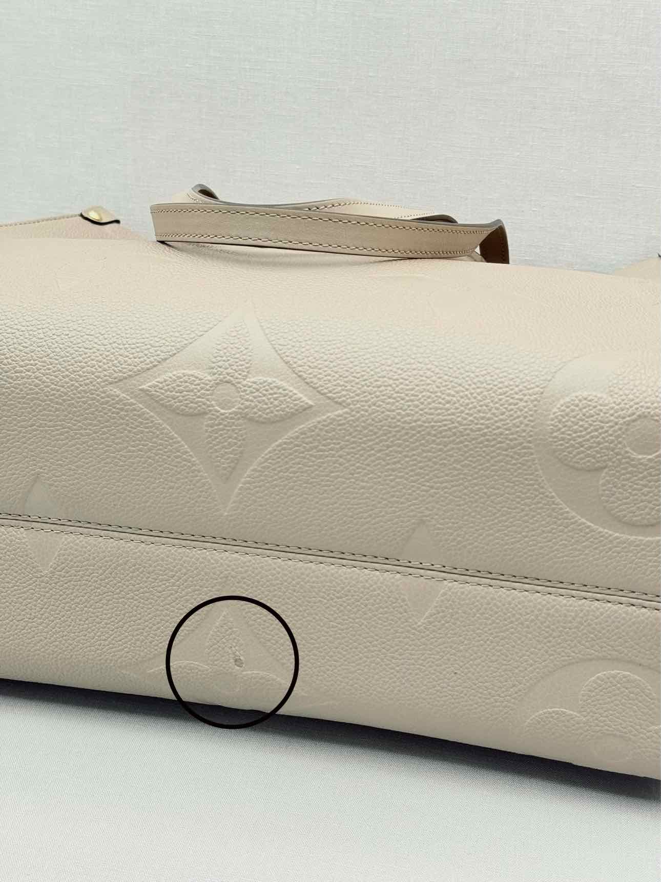 LOUIS VUITTON Onthego Cream Monogram Empriente Tote Bag