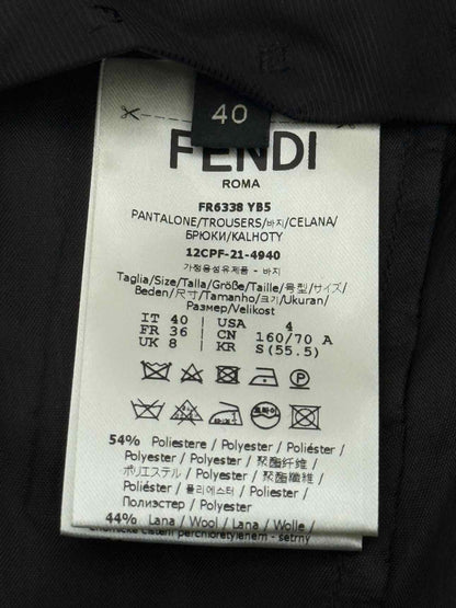 FENDI Palazzo Black Size US 4 Pants