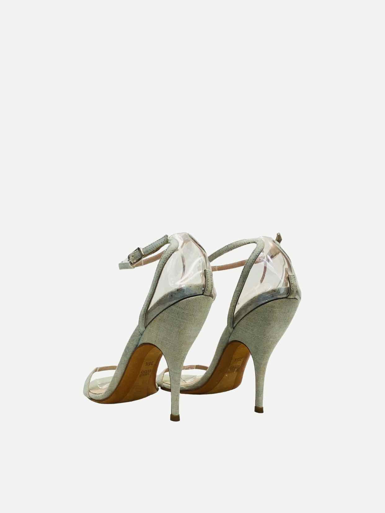 ERMANNO SCERVINO Light Green Heeled Sandals 36.5