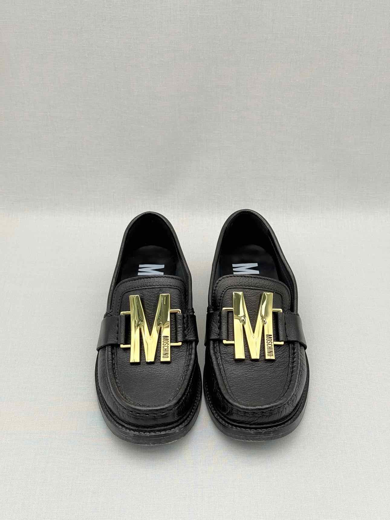 MOSCHINO College Black Size EU 37 Loafers