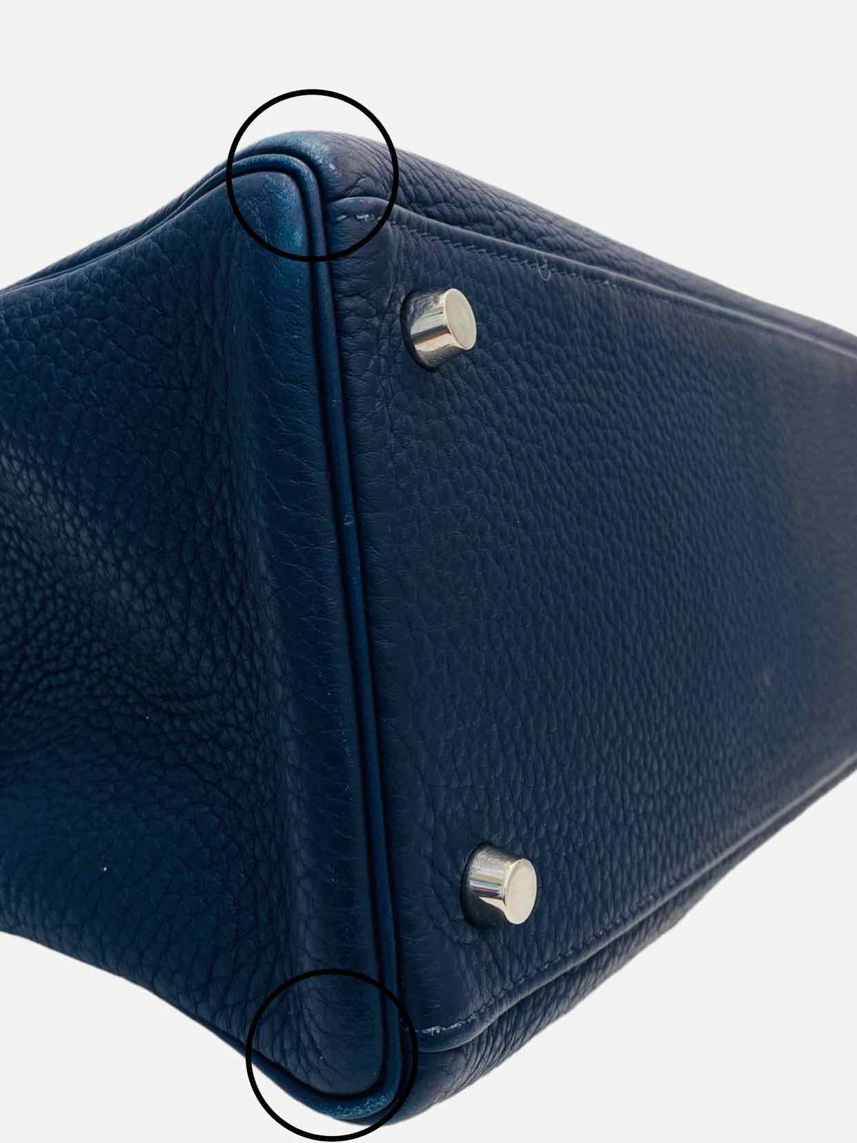 HERMES Kelly Midnight Blue Top Handle