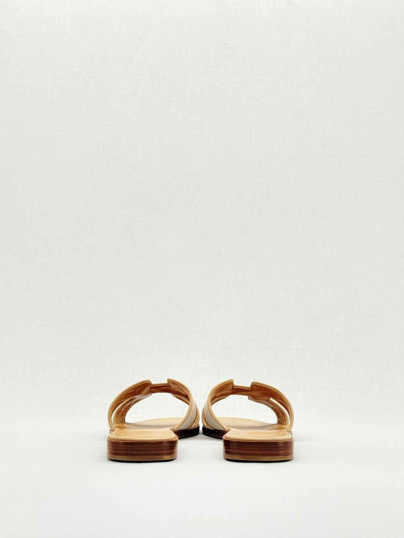HERMES ORAN Beige Size EU 38 Sandals