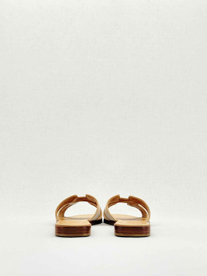 HERMES ORAN Beige Size EU 38 Sandals