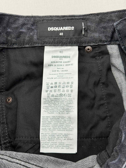 DSQUARED2 Black Distressed Size 26 Jeans