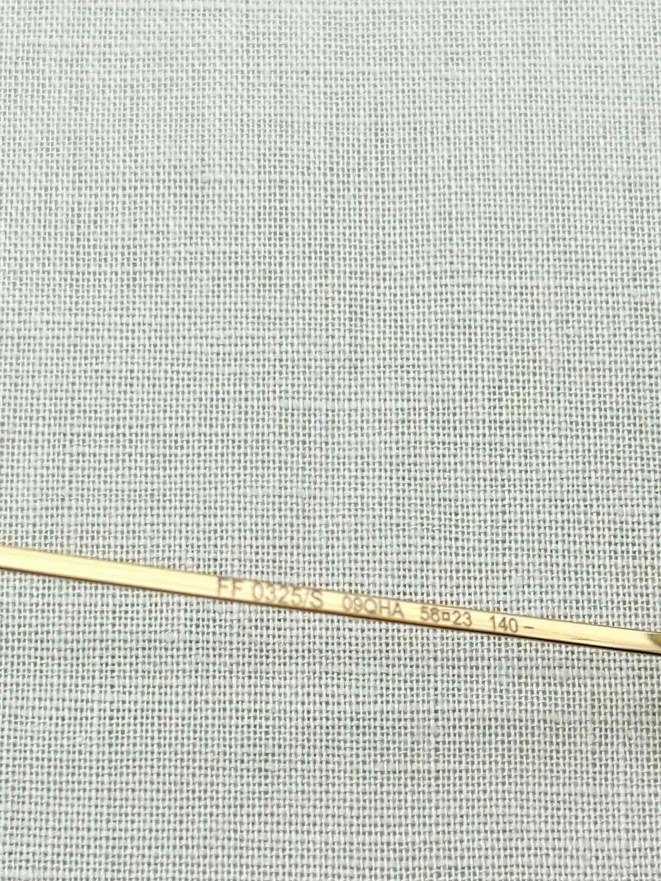 FENDI Gold Tone Sunglasses