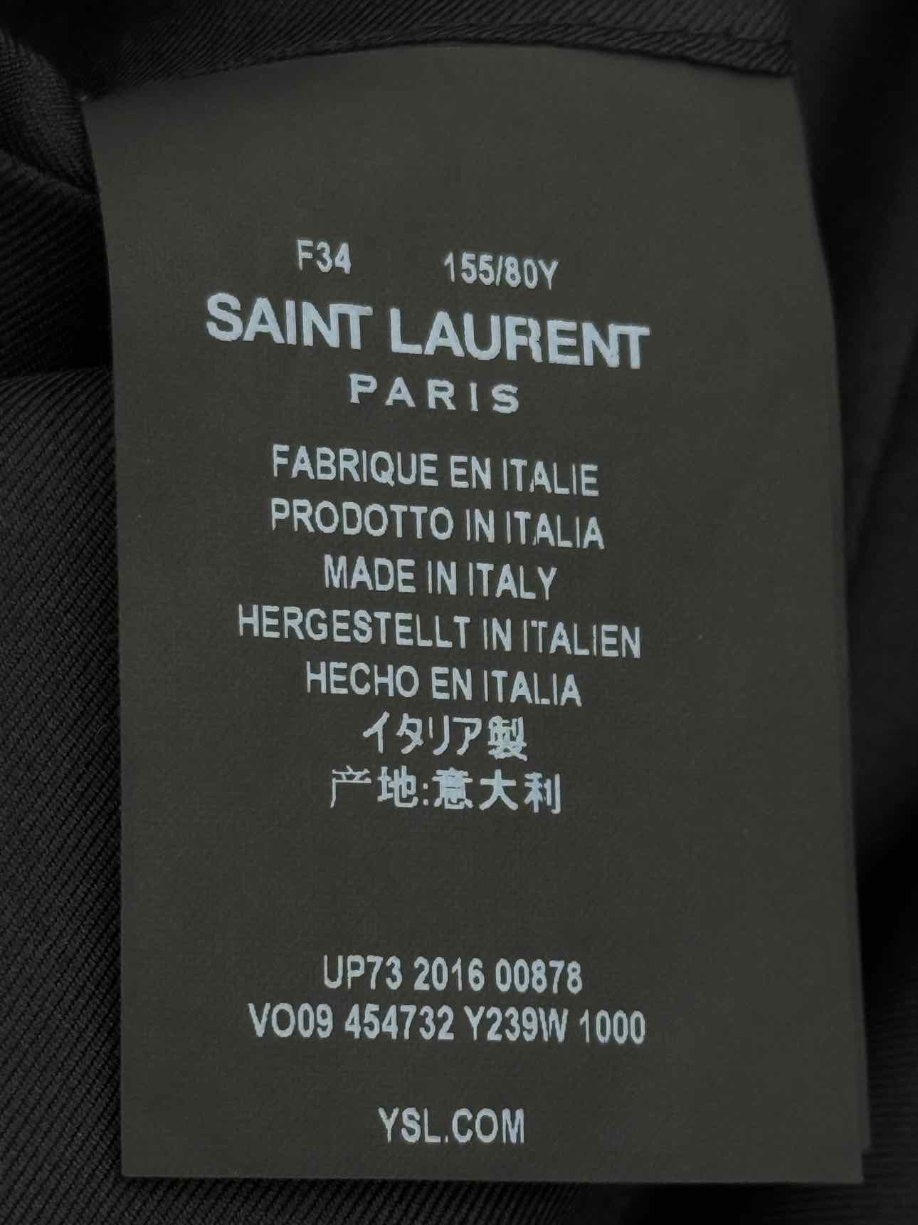 SAINT LAURENT Black Size US 2 Jacket
