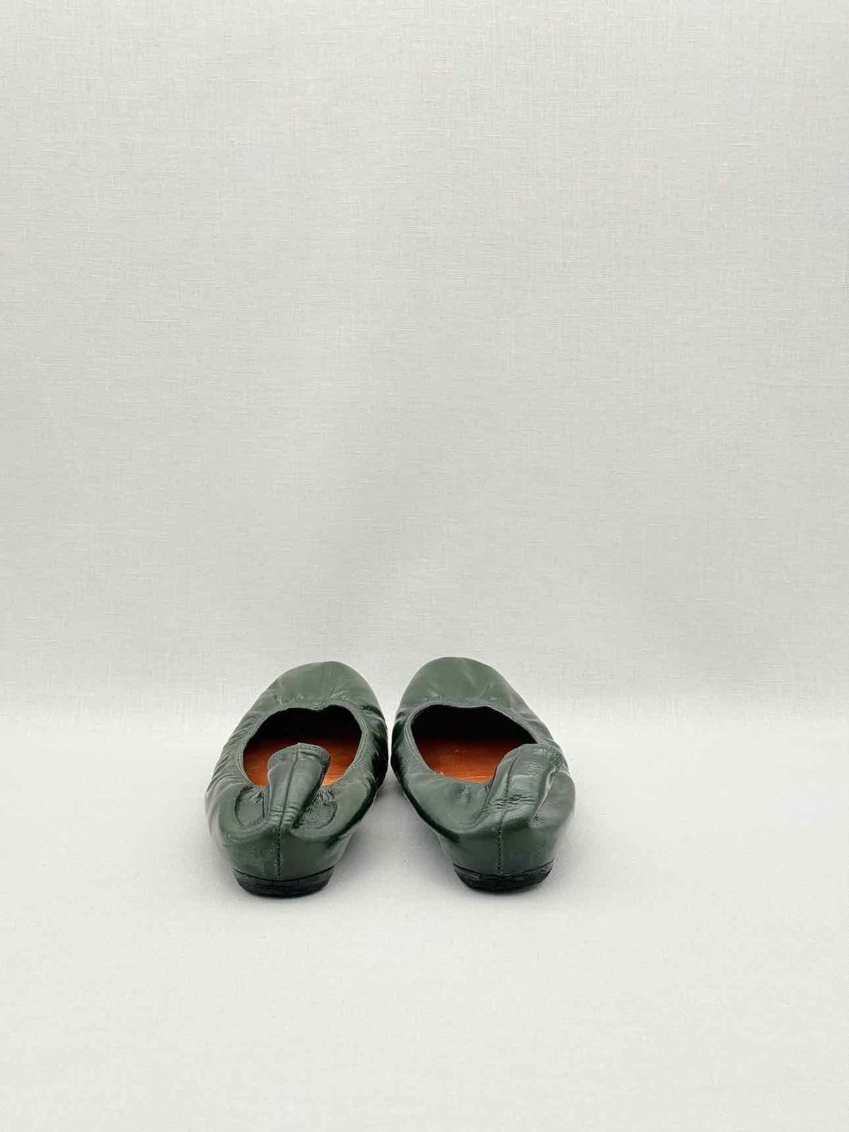 LANVIN Scrunch Green Size EU 38 Ballet Flats