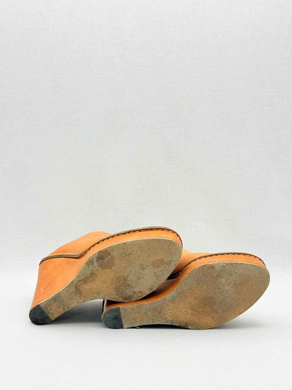 CHLOE Mule Clogs Tan Size EU 40 Wedges