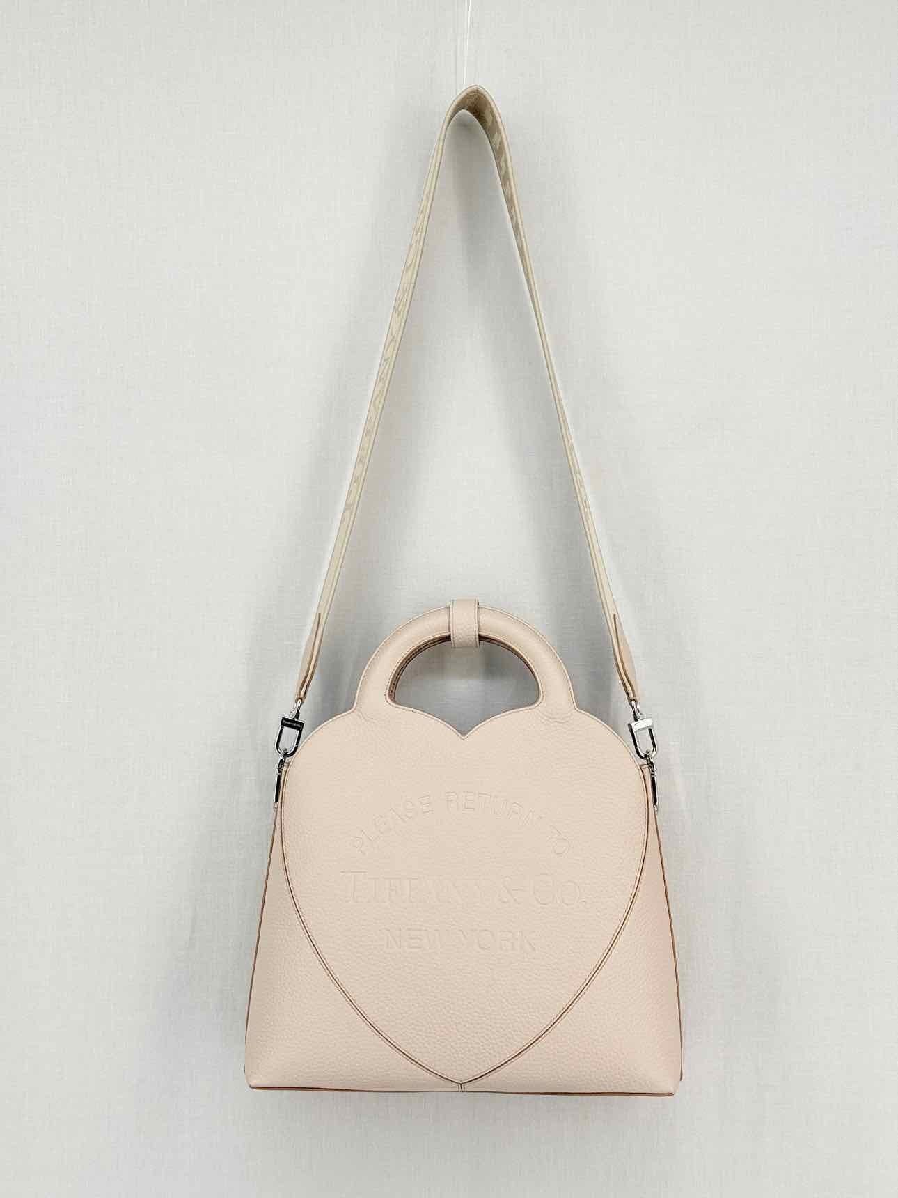 TIFFANY & CO Return To Tiffany M Beige Heart Tote Bag