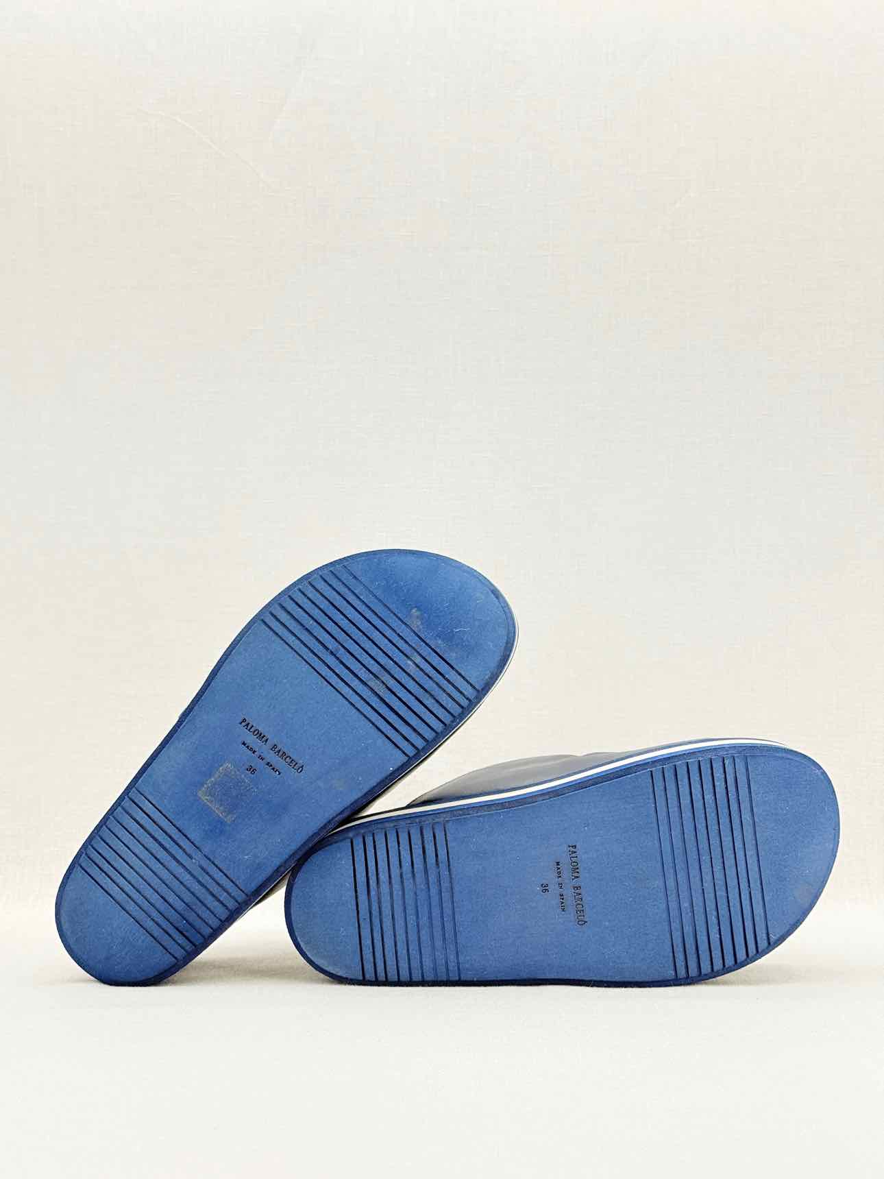 PALOMA BARCELO Navy Blue Size EU 36 Slip-ons