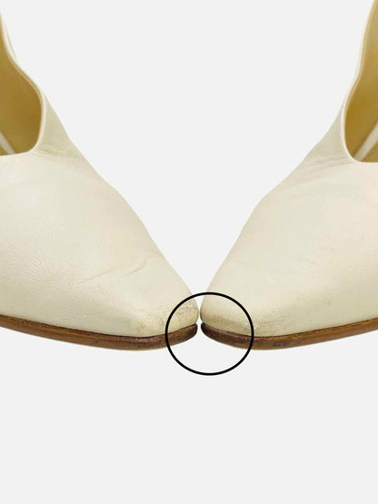 BOTTEGA VENETA D'Orsay Beige Size EU 35 Slingbacks