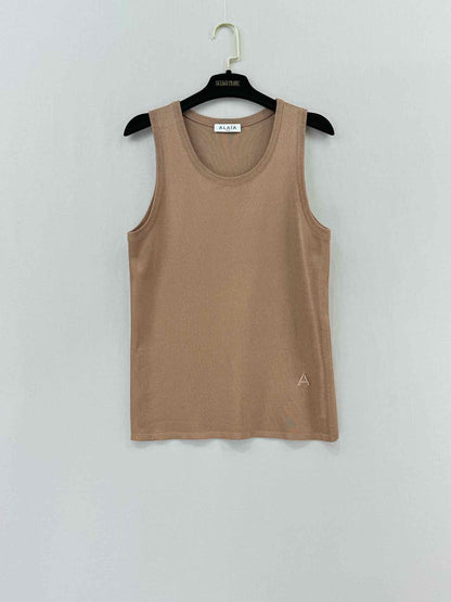 ALAIA Knitted Beige Size Small 2 PC Top