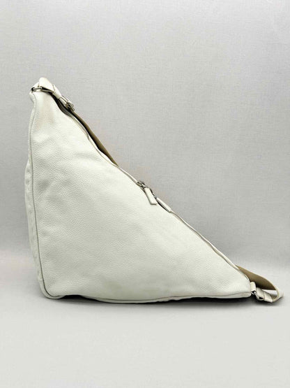 PRADA Triangle Off-white Shoulder Bag