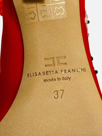 ELISABETTA FRANCHI Red Ankle Boots 37