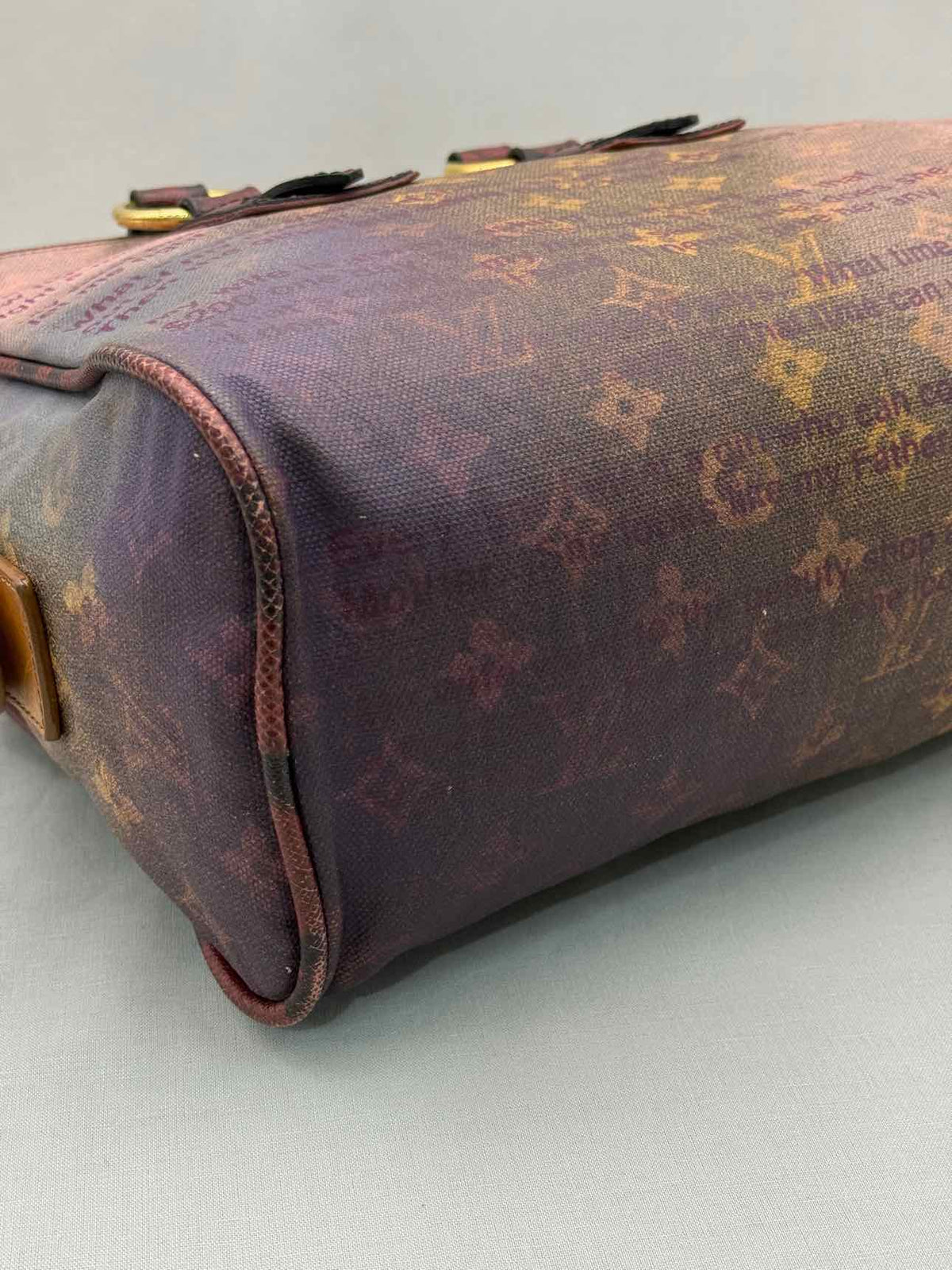 LOUIS VUITTON Brown Multicolor Monogram Top Handle