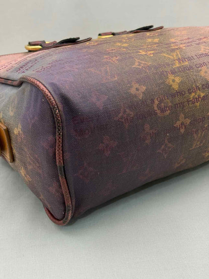 LOUIS VUITTON Brown Multicolor Monogram Top Handle