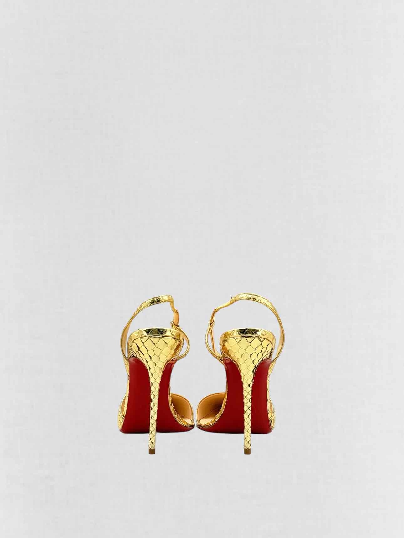 CHRISTIAN LOUBOUTIN June Gold Size EU 41 Pumps