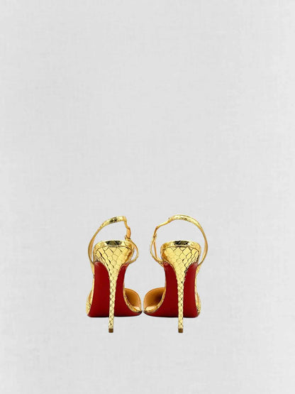 CHRISTIAN LOUBOUTIN June Gold Size EU 41 Pumps