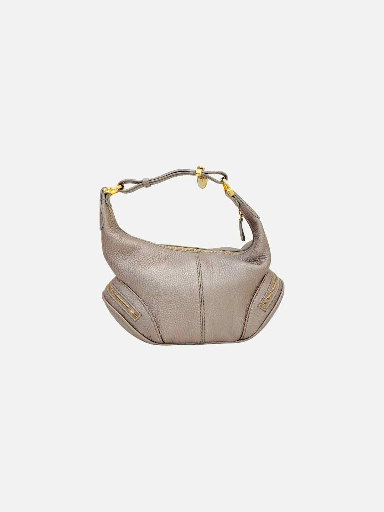 TOD'S Charlotte Metallic Silver Hobo bag