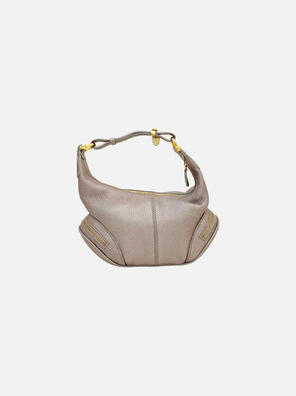 TOD'S Charlotte Metallic Silver Hobo bag