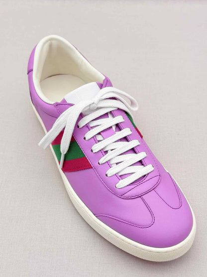 GUCCI G74 Purple Web Stripe Size EU 38 Sneakers