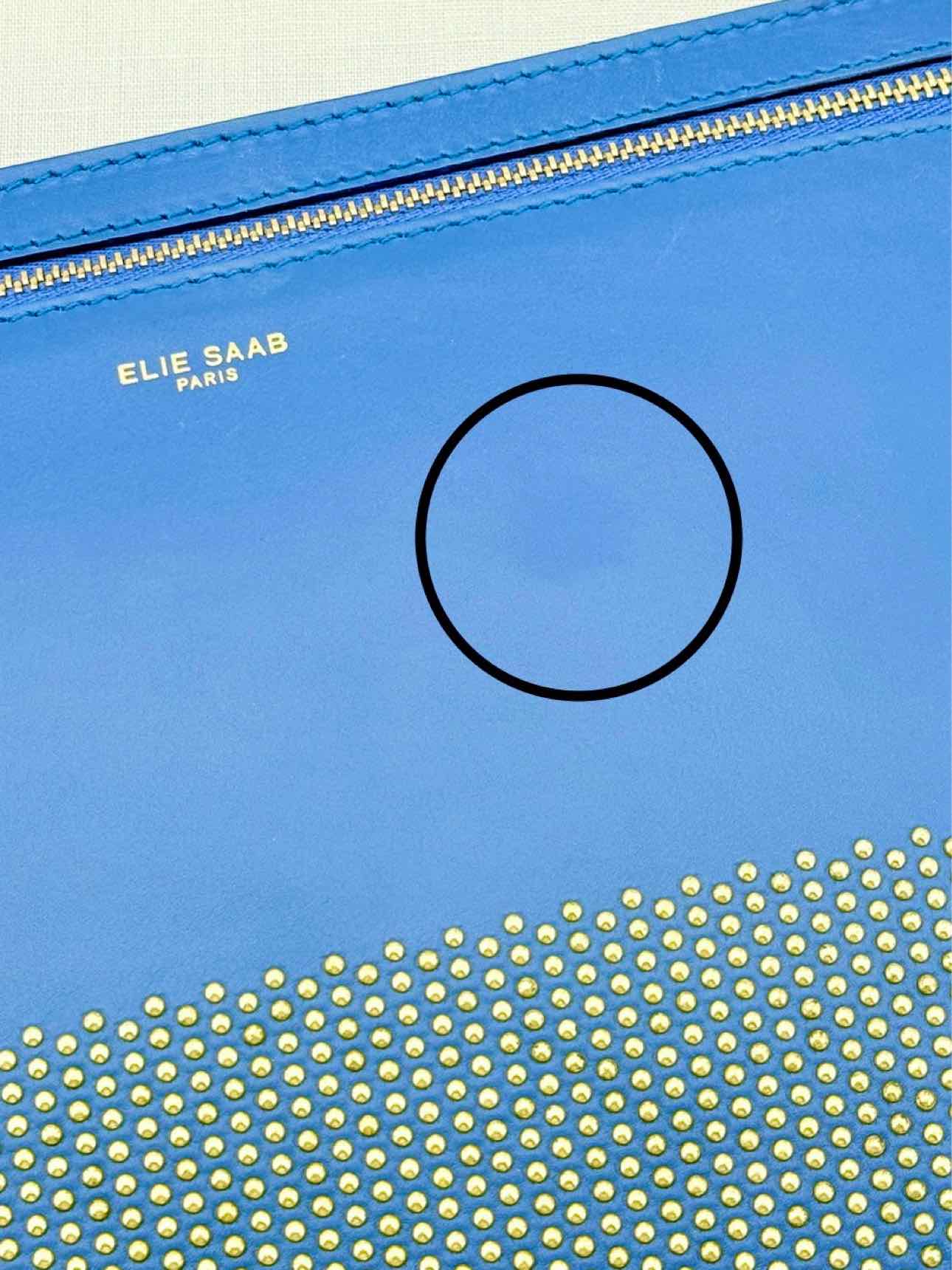 ELIE SAAB Blue Clutch
