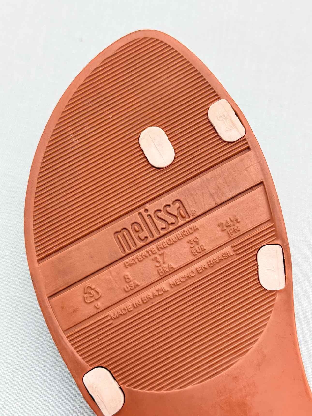 MELISSA Harmony Beige & Black Size EU 39 Sandals