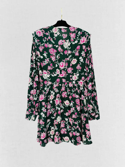 CLAUDIE PIERLOT Blouson Floral Size US 8 Short Dress