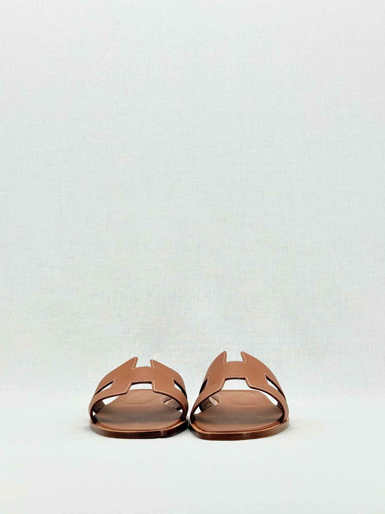 HERMES ORAN Brown Size EU 41.5 Sandals