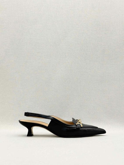 LK BENNETT Black Chain Link Size EU 38 Pumps