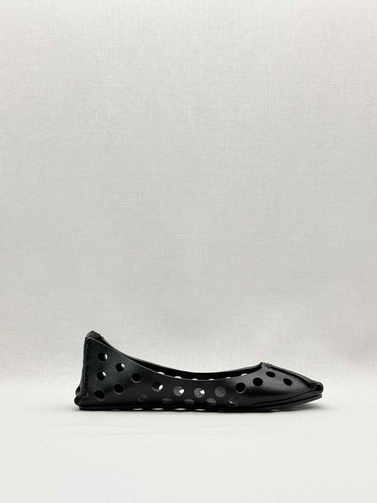 ALAIA Black Perforated Size EU 40 Ballet Flats