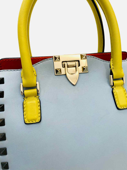 VALENTINO Rockstud Tricolor Tote Bag