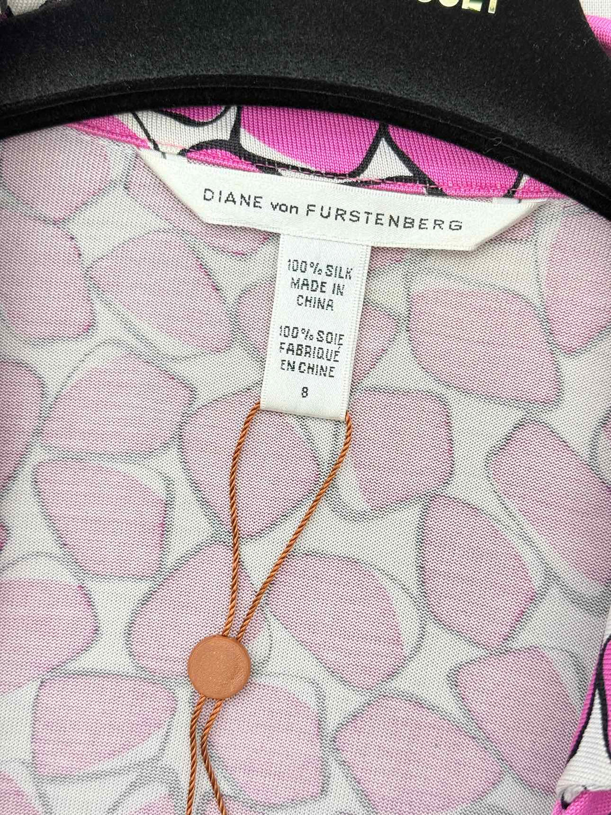 DIANE VON FURSTENBERG Wrap Pink Size US 8 Short Dress