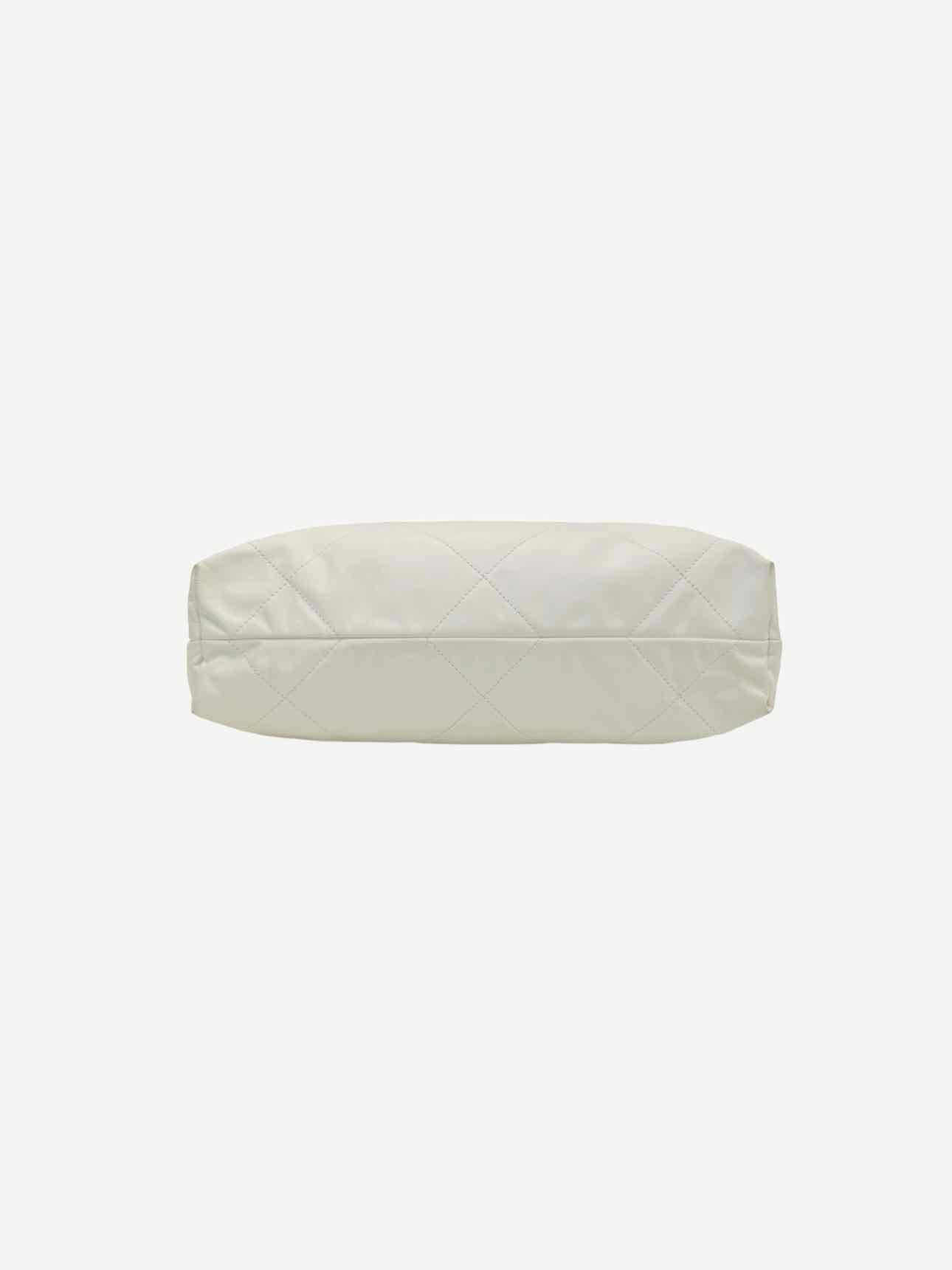 CHANEL 22 White Quilted Shoulder Bag