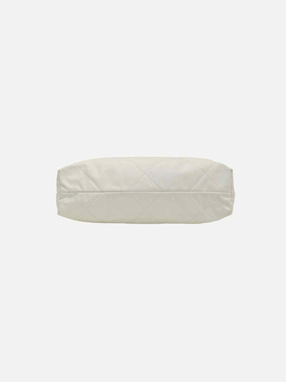 CHANEL 22 White Quilted Shoulder Bag