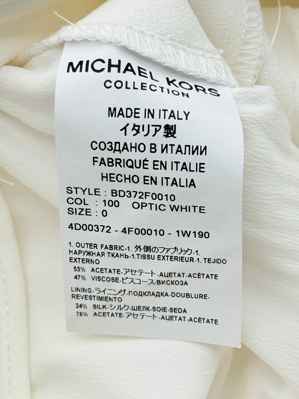 MICHAEL KORS Tuxedo White Size US 0 Jumpsuit