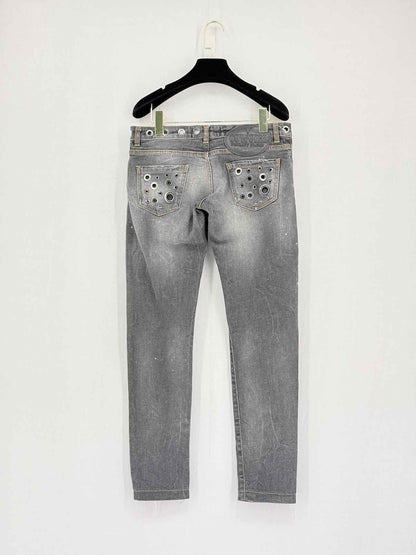 PHILIPP PLEIN Grey Size 27 Jeans