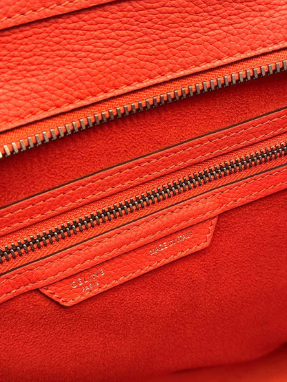 CELINE Mini Luggage Red Top Handle