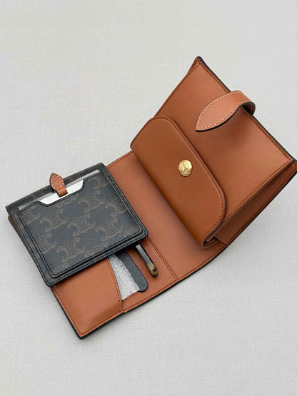 CELINE Triomphe Black & Tan Travel Kit