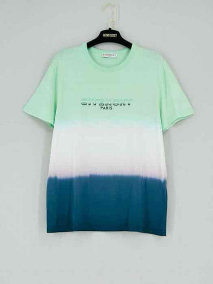 GIVENCHY Tie Dye Green Multicolor Size XSmall T-shirt