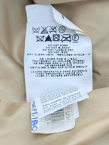 LOVE MOSCHINO Double Breasted Beige Size US 34 Coat