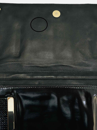 VERSACE Flap Black Shoulder Bag