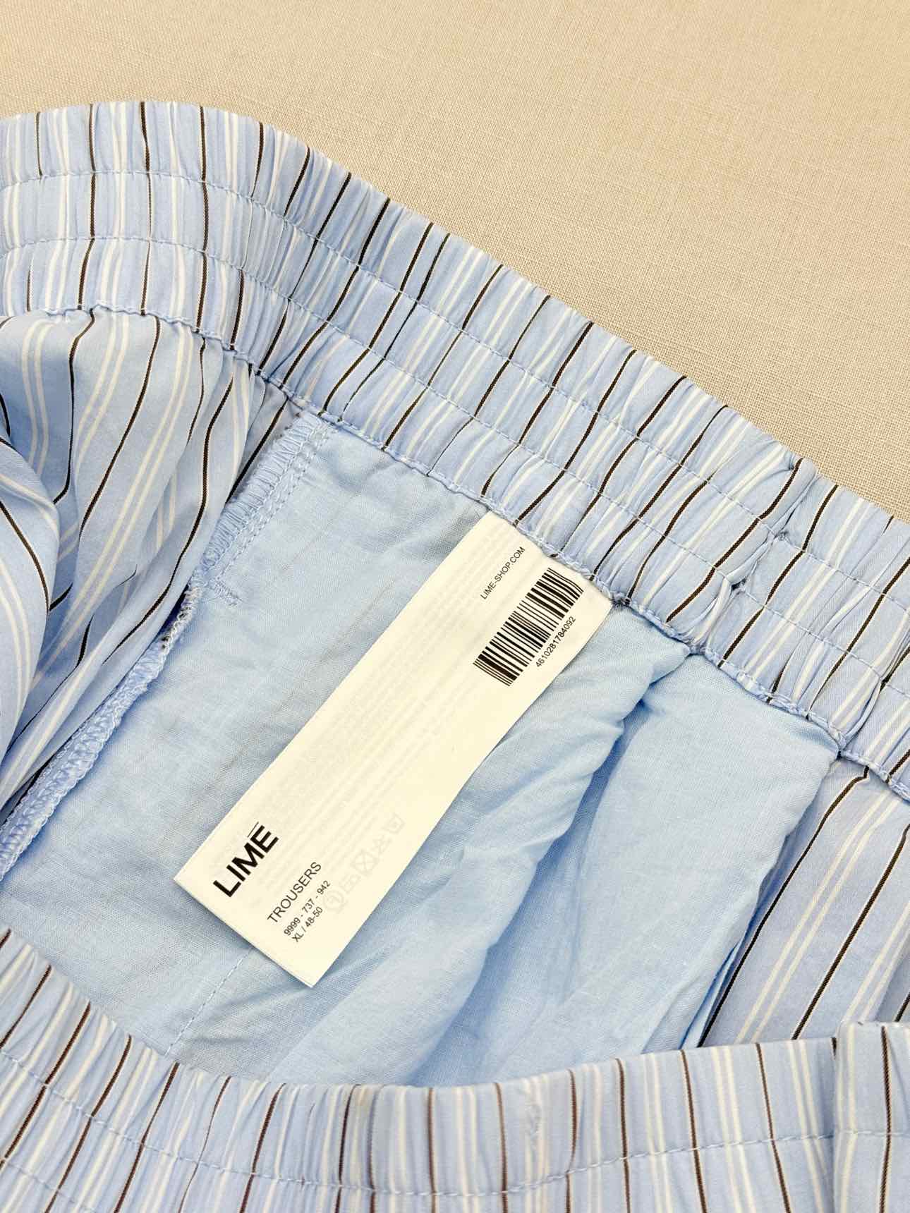 LIME Blue & White Pinstripe Size XLarge Pants