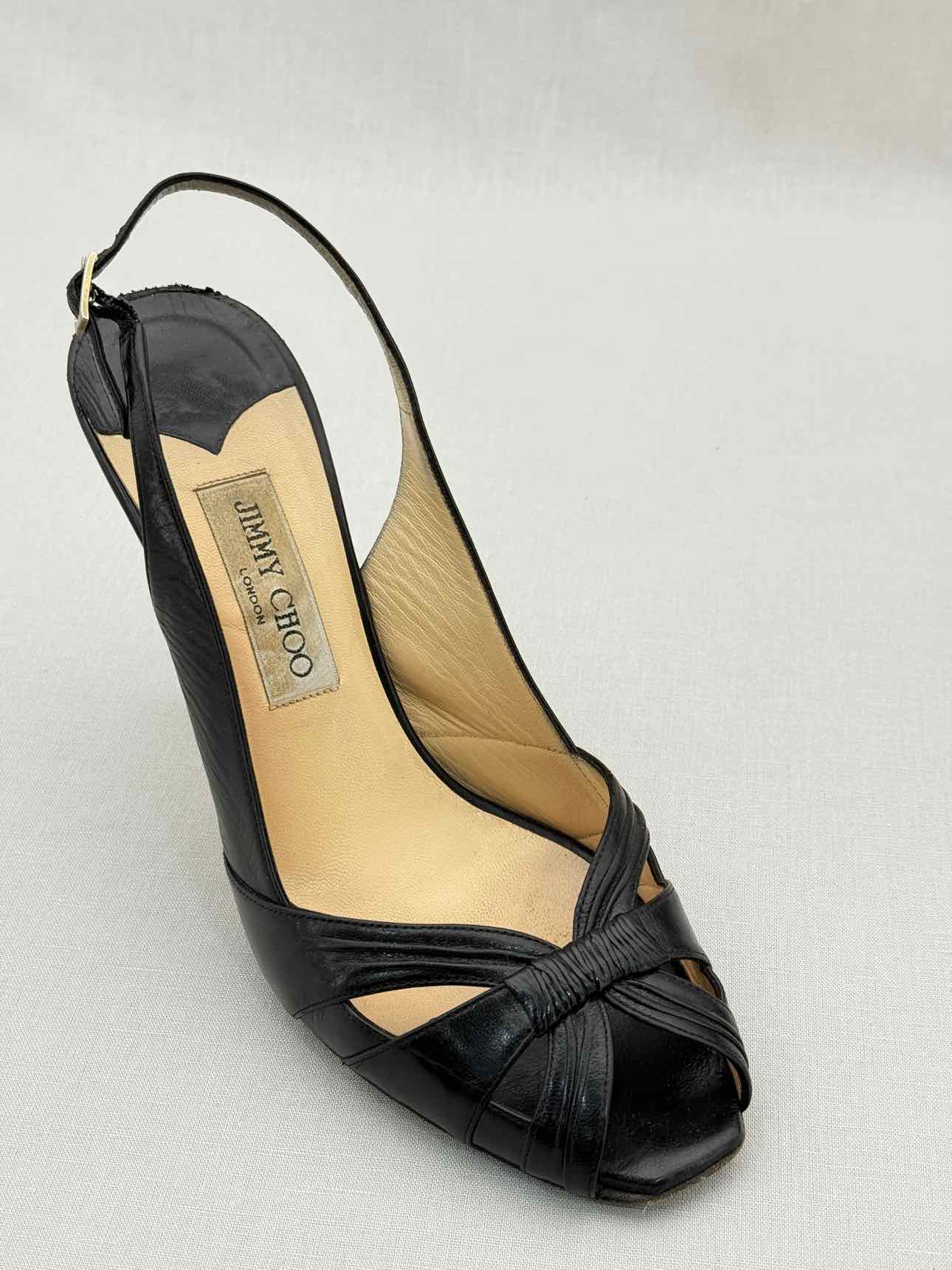JIMMY CHOO Black Size EU 40 Slingbacks