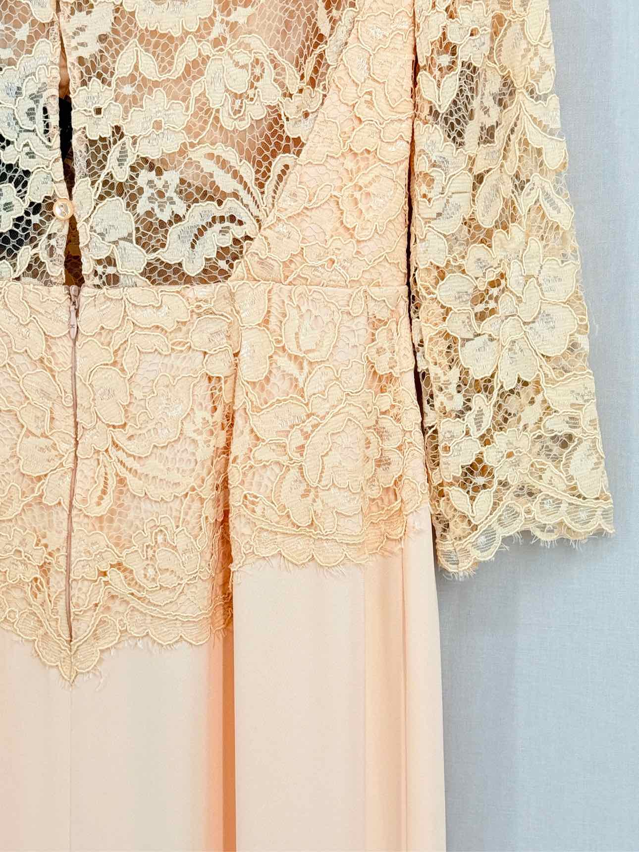 ELISABETTA FRANCHI Peach Size US 8 Knee Length Dress