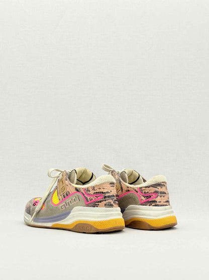 GUCCI Beige Multicolor Size EU 35 Sneakers